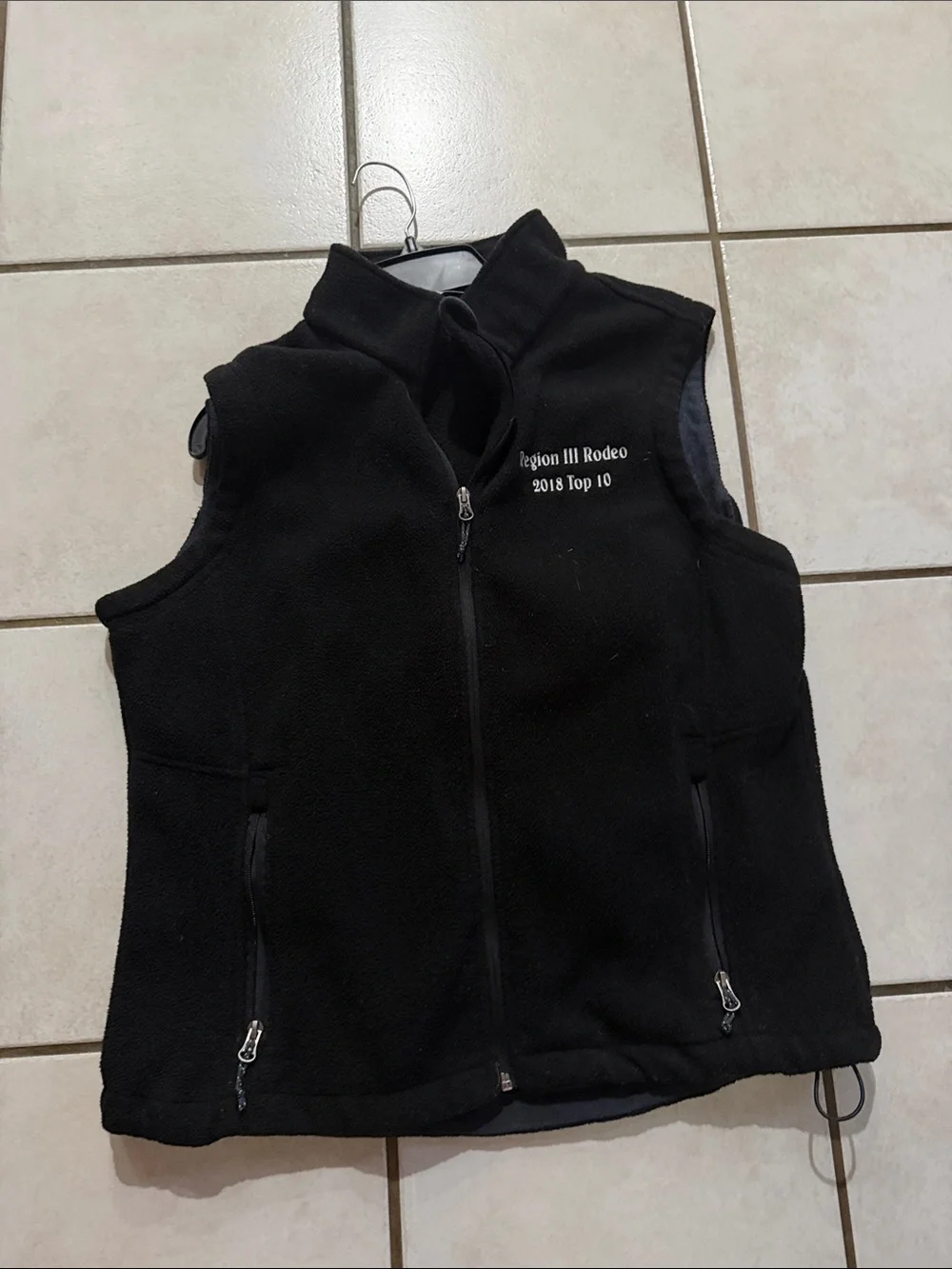 Black Kids Fleece Vest - Lightweight Layering Jacket